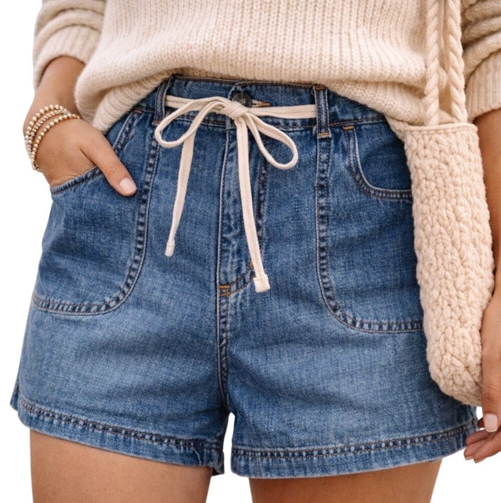 100% Cotton Y2K Mom Short Coastal Grandma Old Money Summer Minimalist Chic Short